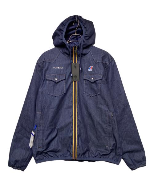 HYDROGEN（ハイドロゲン）HYDROGEN (ハイドロゲン) K-way (ケイウェイ) HYDROGEN×K-way　フーデッドジャケット ブラック サイズ:XXLの古着・服飾アイテム
