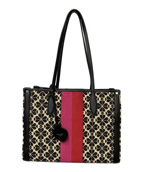 Kate Spade（ケイトスペード）Kate Spade (ケイトスペード) トートバッグ ホワイト×ブラックの古着・服飾アイテム
