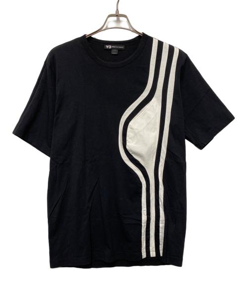 Y-3（ワイスリー）Y-3 (ワイスリー) Y-3　半袖カットソー ブラック サイズ:Lの古着・服飾アイテム