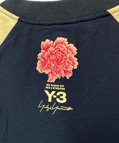 Y-3（ワイスリー）Y-3 (ワイスリー) 半袖カットソー ネイビー×ベージュ サイズ:XSの古着・服飾アイテム