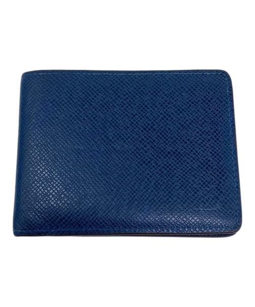 LOUIS VUITTON（ルイ ヴィトン）LOUIS VUITTON (ルイ ヴィトン) 2つ折り財布 ネイビーの古着・服飾アイテム