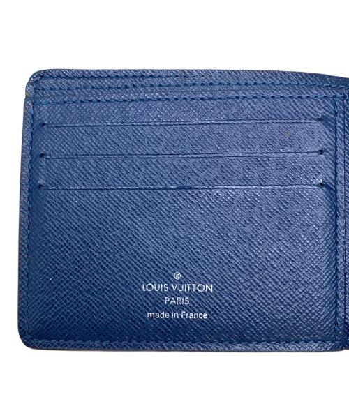 LOUIS VUITTON（ルイ ヴィトン）LOUIS VUITTON (ルイ ヴィトン) 2つ折り財布 ネイビーの古着・服飾アイテム