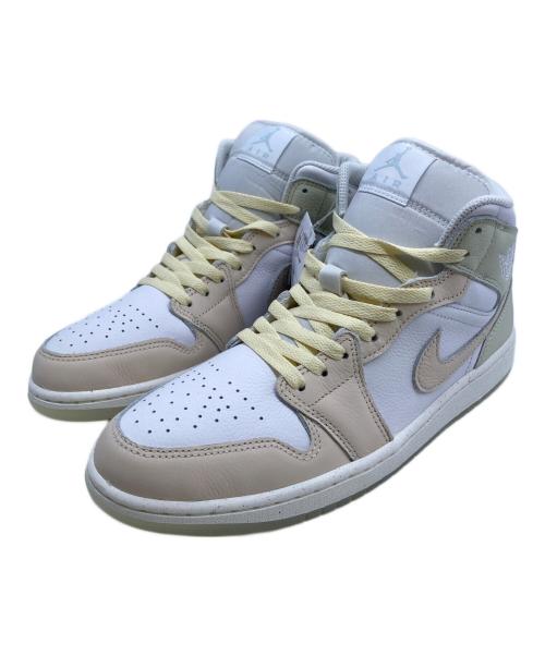 NIKE（ナイキ）NIKE (ナイキ) Nike Air Jordan 1 Mid  ホワイト×グァバアイス サイズ:28 未使用品の古着・服飾アイテム