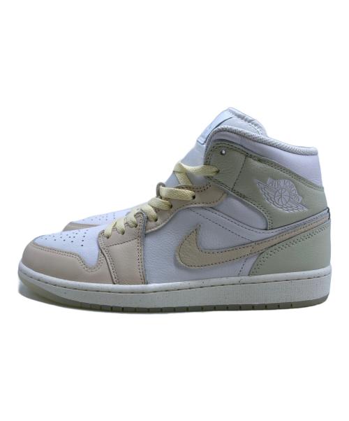 NIKE（ナイキ）NIKE (ナイキ) Nike Air Jordan 1 Mid  ホワイト×グァバアイス サイズ:28 未使用品の古着・服飾アイテム
