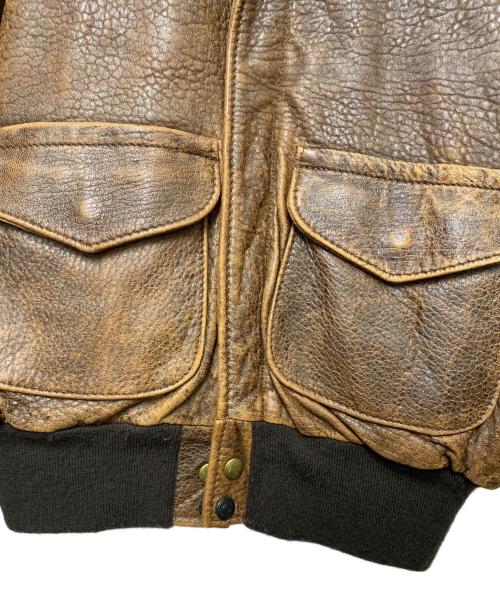 Schott（ショット）Schott (ショット) Schott　レザーフライトジャケット ブラウン サイズ:SIZE46（L相当）の古着・服飾アイテム