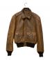 Schott（ショット）の古着「Schott　レザーフライトジャケット」｜ブラウン