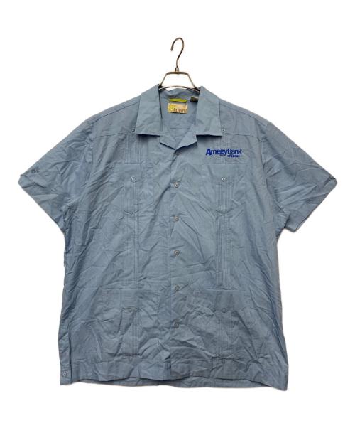 cubavera（キューバベラ）Cubavera (キューバベラ) 半袖シャツ ブルー サイズ:Lの古着・服飾アイテム