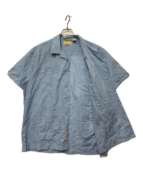 cubavera（キューバベラ）Cubavera (キューバベラ) 半袖シャツ ブルー サイズ:Lの古着・服飾アイテム