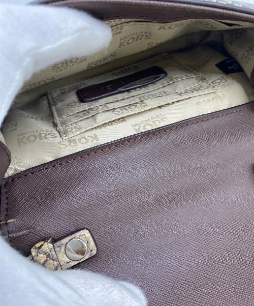 MICHAEL KORS（マイケルコース）MICHAEL KORS (マイケルコース) チェーンショルダーバッグ ブラウンの古着・服飾アイテム
