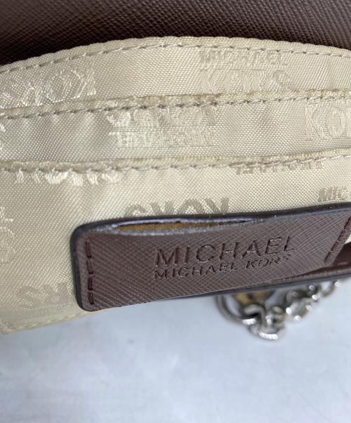 MICHAEL KORS（マイケルコース）MICHAEL KORS (マイケルコース) チェーンショルダーバッグ ブラウンの古着・服飾アイテム