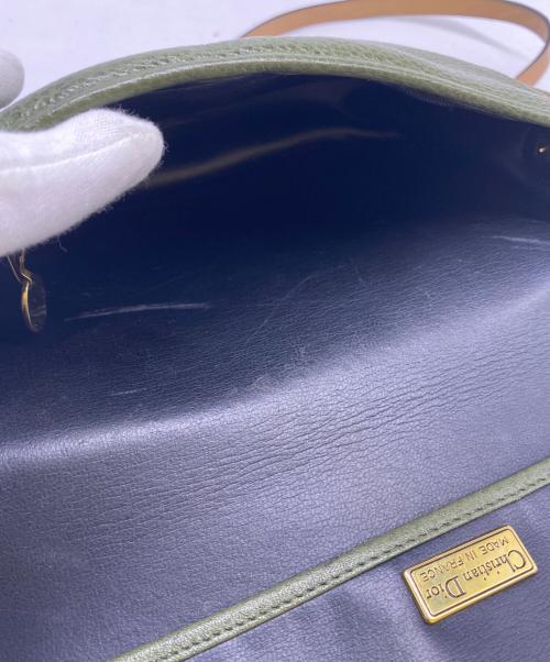 Christian Dior（クリスチャン ディオール）Christian Dior (クリスチャン ディオール) Christian Dior　ミニショルダーバッグ オリーブの古着・服飾アイテム