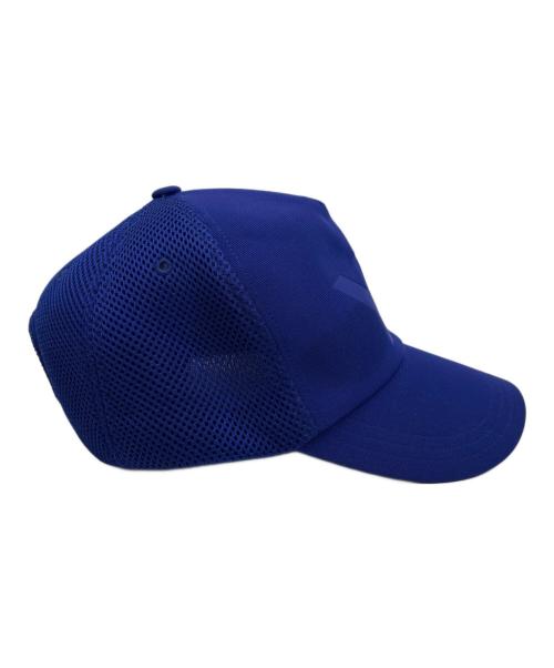 adidas（アディダス）adidas (アディダス) YOHJI YAMAMOTO (ヨウジヤマモト) adidas×YOHJI YAMAMOTO　キャップ ブルーの古着・服飾アイテム