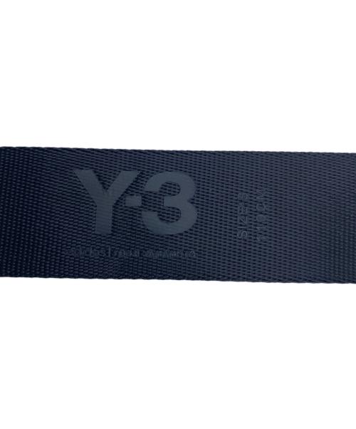 Y-3（ワイスリー）Y-3 (ワイスリー) ラインベルト ホワイト×ブラックの古着・服飾アイテム