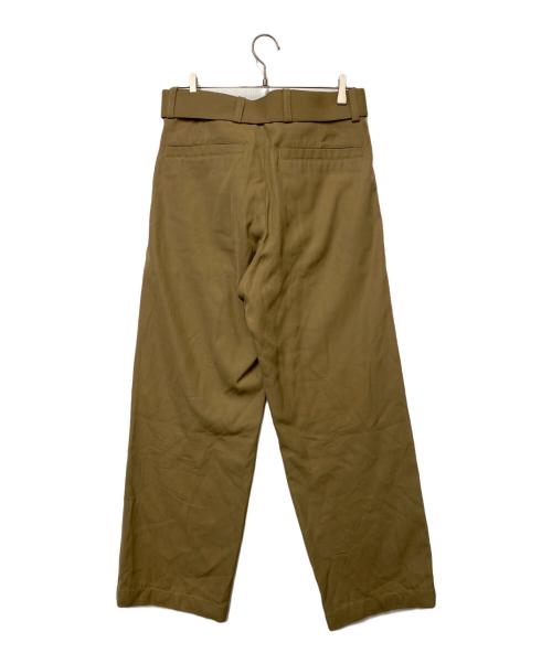 DRIES VAN NOTEN（ドリスヴァンノッテン）DRIES VAN NOTEN (ドリスヴァンノッテン) DRIES VAN NOTEN　ウール混ジップスラックス カーキ サイズ:SIZE 44（Lサイズ相当）の古着・服飾アイテム