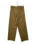 DRIES VAN NOTEN (ドリスヴァンノッテン) DRIES VAN NOTEN　ウール混ジップスラックス カーキ サイズ:SIZE 44（Lサイズ相当）：12000円