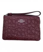 COACHコーチ）の古着「COACH　ポーチ」｜ワインレッド