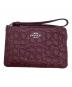 COACH（コーチ）の古着「COACH　ポーチ」｜ワインレッド