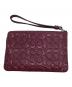 COACH (コーチ) COACH　ポーチ ワインレッド：4000円