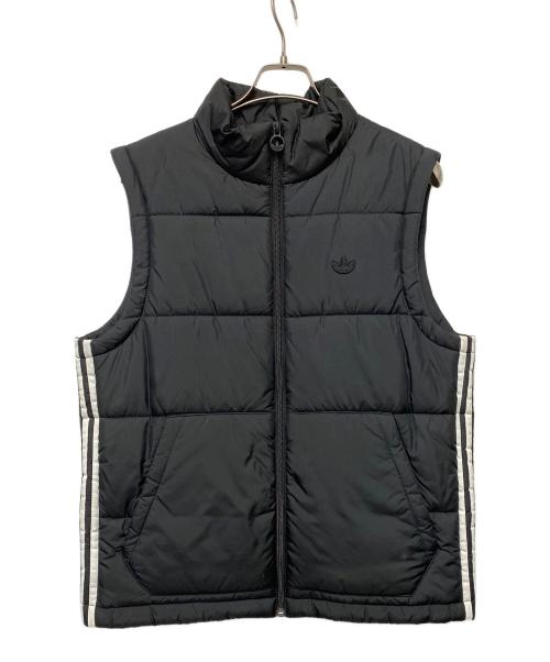 adidas Originals（アディダスオリジナル）adidas originals (アディダスオリジナル) 中綿ベスト ブラック サイズ:Lの古着・服飾アイテム