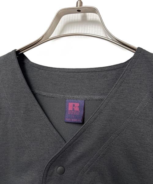 RUSSELL ATHLETIC（ラッセルアスレチック）RUSSELL ATHLETIC (ラッセルアスレチック) JOURNAL STANDARD (ジャーナルスタンダード) 別注ベースボールシャツ ブラック サイズ:Lの古着・服飾アイテム