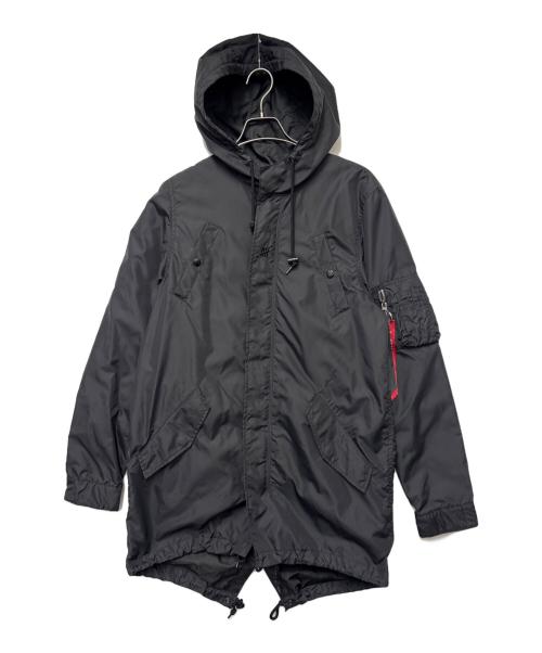 ALPHA（アルファ）ALPHA (アルファ) モッズコート ブラック サイズ:Mの古着・服飾アイテム
