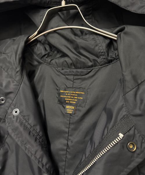ALPHA（アルファ）ALPHA (アルファ) モッズコート ブラック サイズ:Mの古着・服飾アイテム