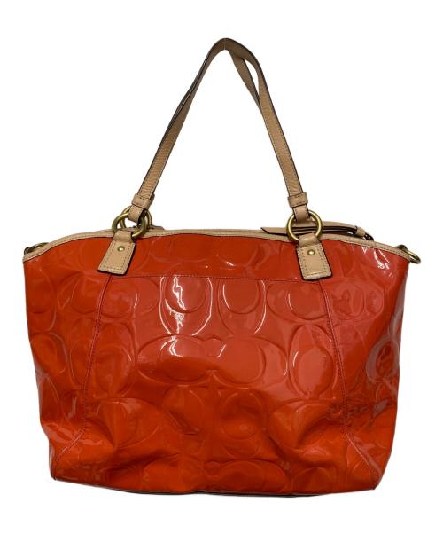 COACH（コーチ）COACH (コーチ) トートバッグ オレンジの古着・服飾アイテム