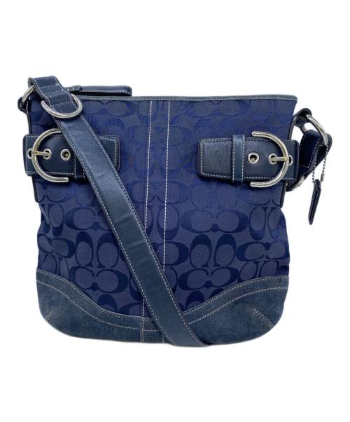 COACH（コーチ）COACH (コーチ) ショルダーバッグ ネイビーの古着・服飾アイテム