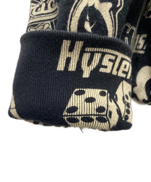 Hysteric Glamour（ヒステリックグラマー）Hysteric Glamour (ヒステリックグラマー) 総柄ジップパーカー ブラック サイズ:Lの古着・服飾アイテム