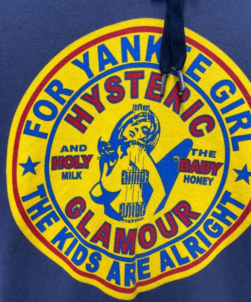Hysteric Glamour（ヒステリックグラマー）Hysteric Glamour (ヒステリックグラマー) Hysteric Glamour　プルオーバーパーカー ネイビー サイズ:Lの古着・服飾アイテム