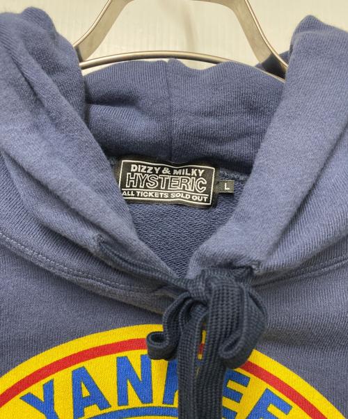 Hysteric Glamour（ヒステリックグラマー）Hysteric Glamour (ヒステリックグラマー) Hysteric Glamour　プルオーバーパーカー ネイビー サイズ:Lの古着・服飾アイテム