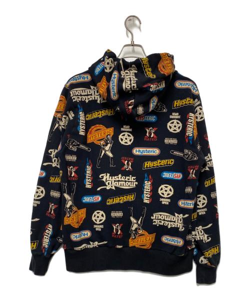 Hysteric Glamour（ヒステリックグラマー）Hysteric Glamour (ヒステリックグラマー) Hysteric Glamour　ジップパーカー ブラック サイズ:Lの古着・服飾アイテム