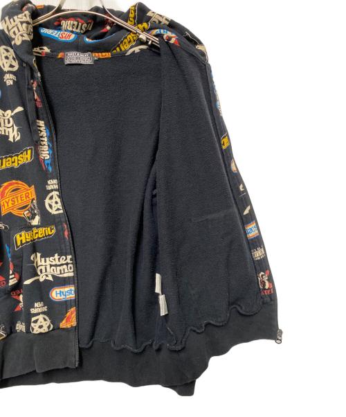 Hysteric Glamour（ヒステリックグラマー）Hysteric Glamour (ヒステリックグラマー) Hysteric Glamour　ジップパーカー ブラック サイズ:Lの古着・服飾アイテム