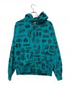 Hysteric Glamourヒステリックグラマー）の古着「Hysteric Glamour　ジップパーカー」｜ブルー