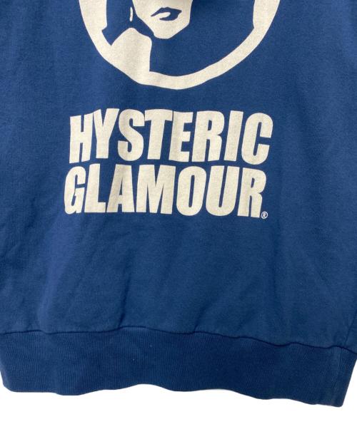 Hysteric Glamour（ヒステリックグラマー）Hysteric Glamour (ヒステリックグラマー) Hysteric Glamour　ジップパーカー ブルー サイズ:Lの古着・服飾アイテム