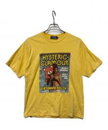 Hysteric Glamour（ヒステリックグラマー）の古着「プリントTシャツ」｜イエロー