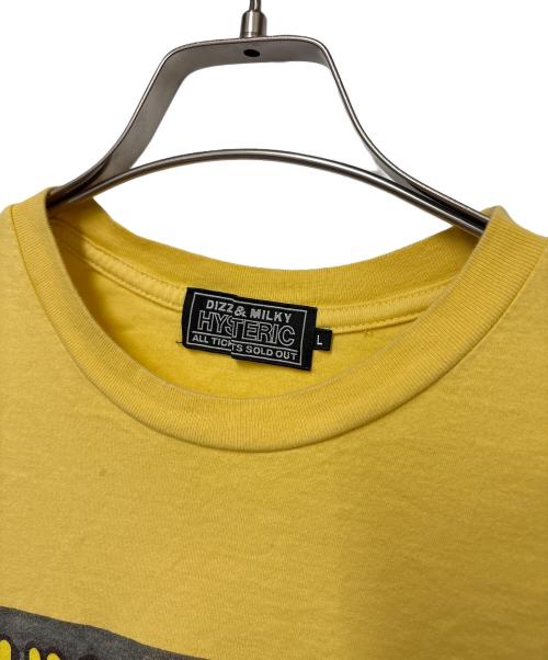 Hysteric Glamour（ヒステリックグラマー）Hysteric Glamour (ヒステリックグラマー) プリントTシャツ イエロー サイズ:Lの古着・服飾アイテム