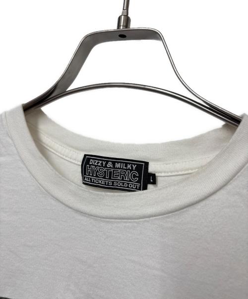 Hysteric Glamour（ヒステリックグラマー）Hysteric Glamour (ヒステリックグラマー) プリントTシャツ ホワイト サイズ:Lの古着・服飾アイテム