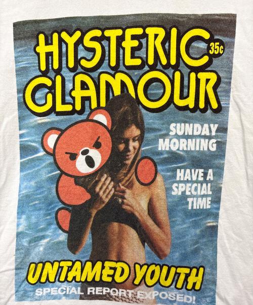Hysteric Glamour（ヒステリックグラマー）Hysteric Glamour (ヒステリックグラマー) プリントTシャツ ホワイト サイズ:Lの古着・服飾アイテム