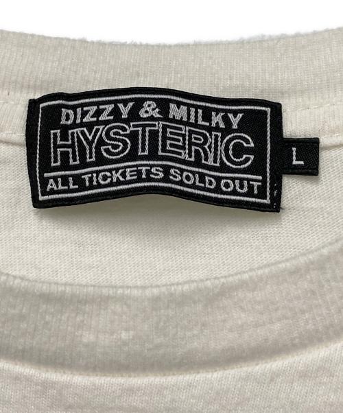 Hysteric Glamour（ヒステリックグラマー）Hysteric Glamour (ヒステリックグラマー) プリントTシャツ ホワイト サイズ:Lの古着・服飾アイテム