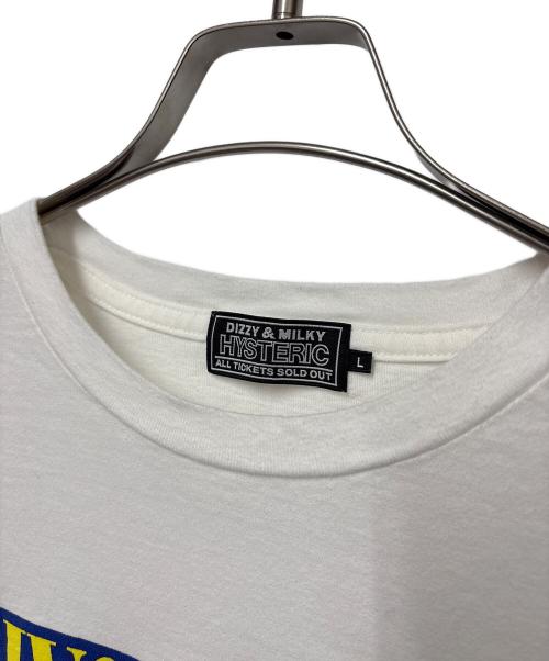 Hysteric Glamour（ヒステリックグラマー）Hysteric Glamour (ヒステリックグラマー) プリントTシャツ ホワイト サイズ:Lの古着・服飾アイテム