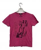 Hysteric Glamourヒステリックグラマー）の古着「プリントTシャツ」｜ピンク