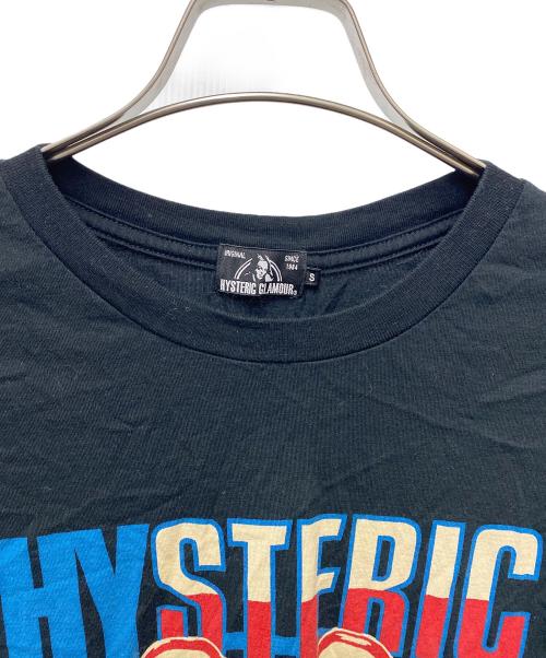 Hysteric Glamour（ヒステリックグラマー）Hysteric Glamour (ヒステリックグラマー) プリントTシャツ ブラック サイズ:Sの古着・服飾アイテム