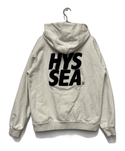 Hysteric Glamour（ヒステリックグラマー）Hysteric Glamour (ヒステリックグラマー) WIND AND SEA (ウィンダンシー) Hysteric Glamour×WIND AND SEA　プルオーバーパーカー ホワイト サイズ:Lの古着・服飾アイテム