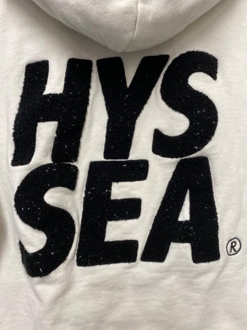 Hysteric Glamour（ヒステリックグラマー）Hysteric Glamour (ヒステリックグラマー) WIND AND SEA (ウィンダンシー) Hysteric Glamour×WIND AND SEA　プルオーバーパーカー ホワイト サイズ:Lの古着・服飾アイテム