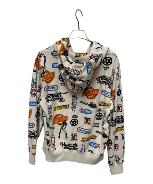 Hysteric Glamour（ヒステリックグラマー）Hysteric Glamour (ヒステリックグラマー) ジップパーカー グレー サイズ:Lの古着・服飾アイテム