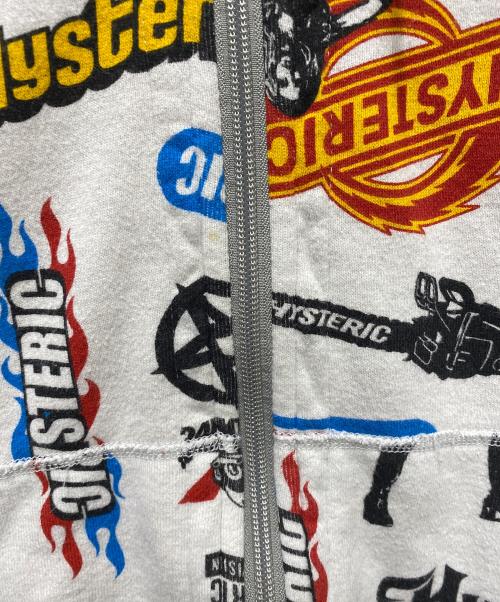 Hysteric Glamour（ヒステリックグラマー）Hysteric Glamour (ヒステリックグラマー) ジップパーカー グレー サイズ:Lの古着・服飾アイテム