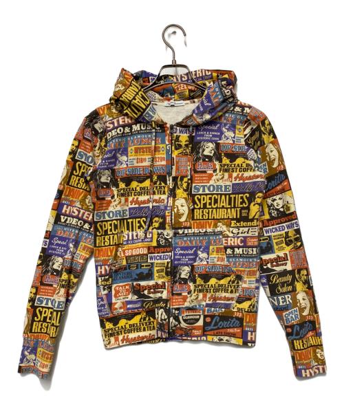 Hysteric Glamour（ヒステリックグラマー）Hysteric Glamour (ヒステリックグラマー) Hysteric Glamour　総柄ジップパーカー マルチカラー サイズ:FREEの古着・服飾アイテム