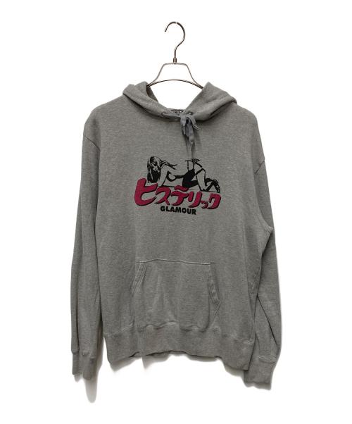 Hysteric Glamour（ヒステリックグラマー）Hysteric Glamour (ヒステリックグラマー) プルオーバーパーカー グレー サイズ:XLの古着・服飾アイテム