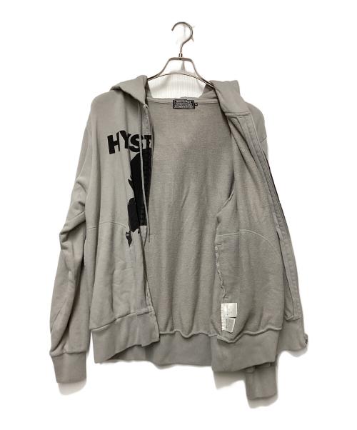 Hysteric Glamour（ヒステリックグラマー）Hysteric Glamour (ヒステリックグラマー) ジップパーカー グレー サイズ:XLの古着・服飾アイテム